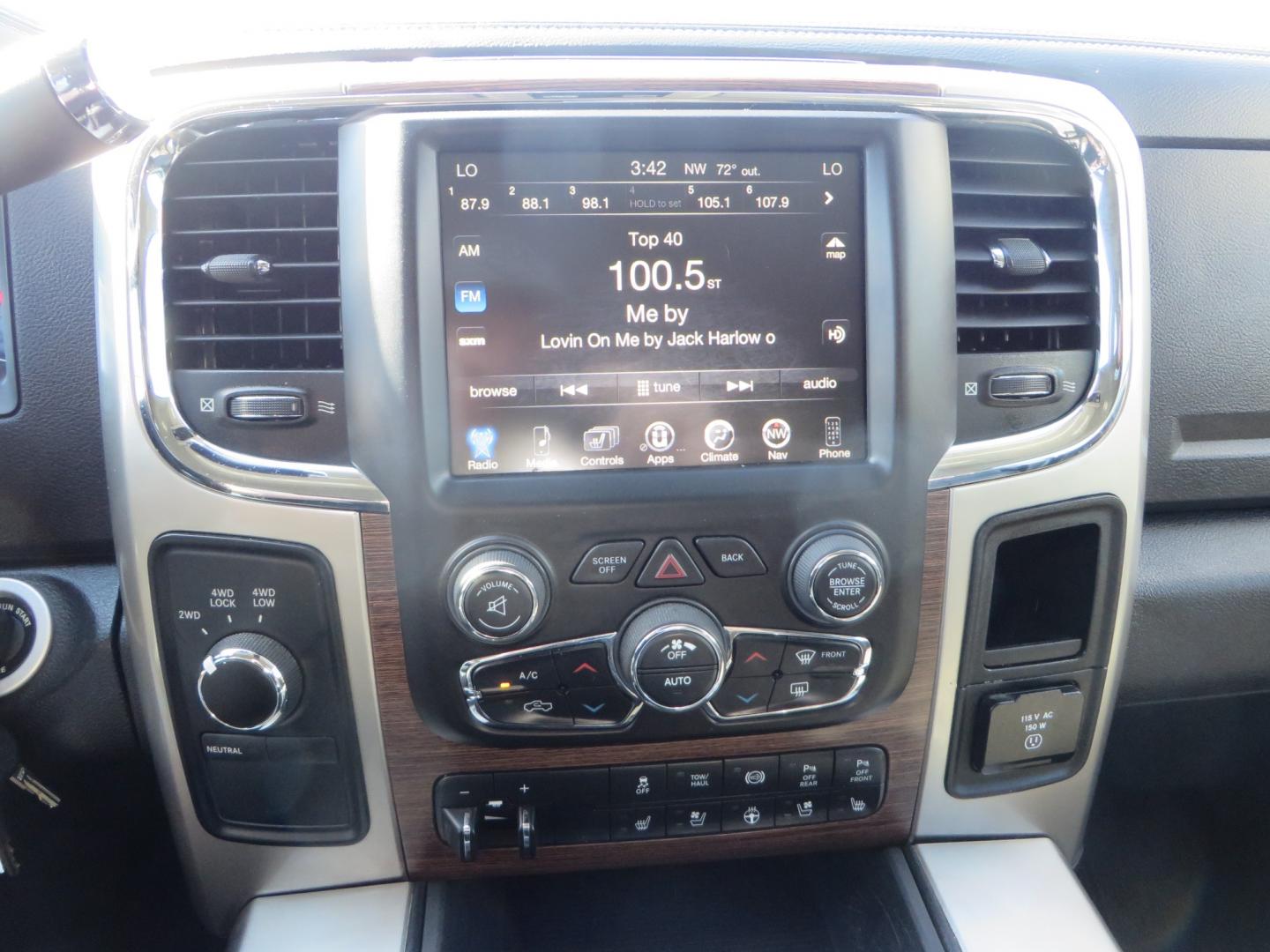 2016 SILVER /BLACK RAM 2500 Laramie Crew Cab SWB 4WD (3C6UR5FL3GG) with an 6.7L L6 OHV 24V TURBO DIESEL engine, 6A transmission, located at 2630 Grass Valley Highway, Auburn, CA, 95603, (530) 508-5100, 38.937893, -121.095482 - Leveled Ram sitting on Fuel Offroad wheels, Falken Wildpeak AT tires, Amp Power steps, Rolling Bed cover, Color matched fender flares, and window tint. - Photo#20